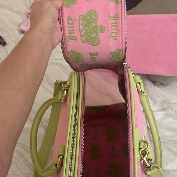Juicy Couture Pink and Lime Pet Carrier - Picture 5 of 17